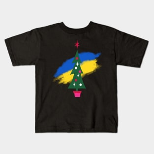 Christmas with Ukraine Kids T-Shirt